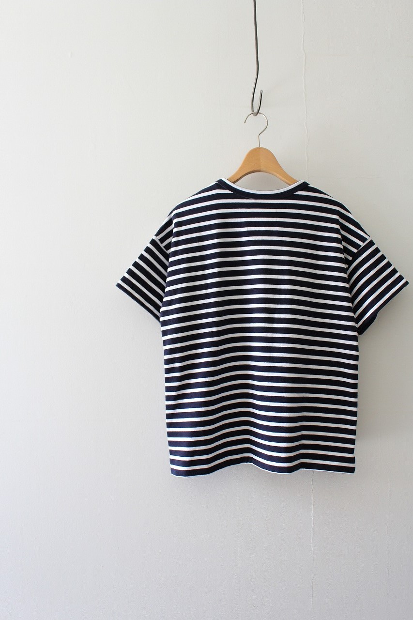 安い買う sacai１６春夏未使用の半袖ボーダートップス Tシャツ/カットソー(半袖/袖なし)