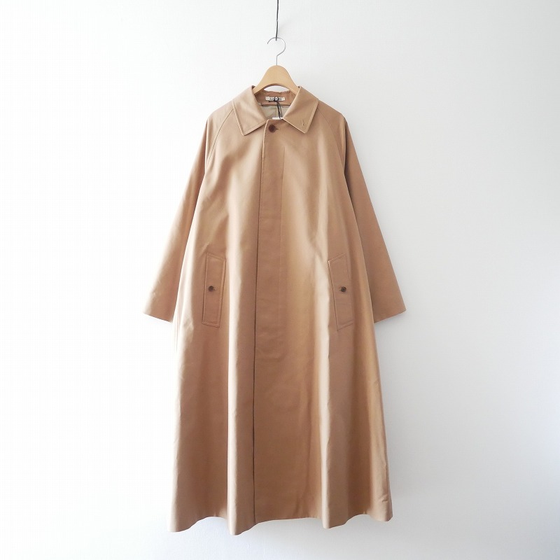 AURALEE COTTON SILK GABARDINE COAT