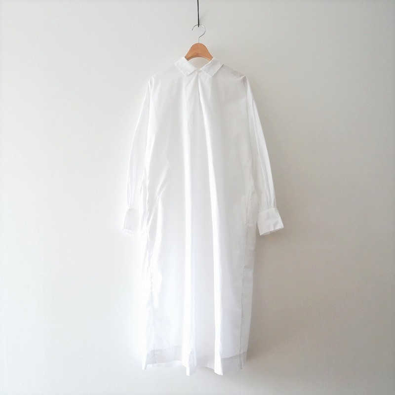 TOUJOURS / HIGH COUNT COTTON POPLIN CLOTH シャツワンピース