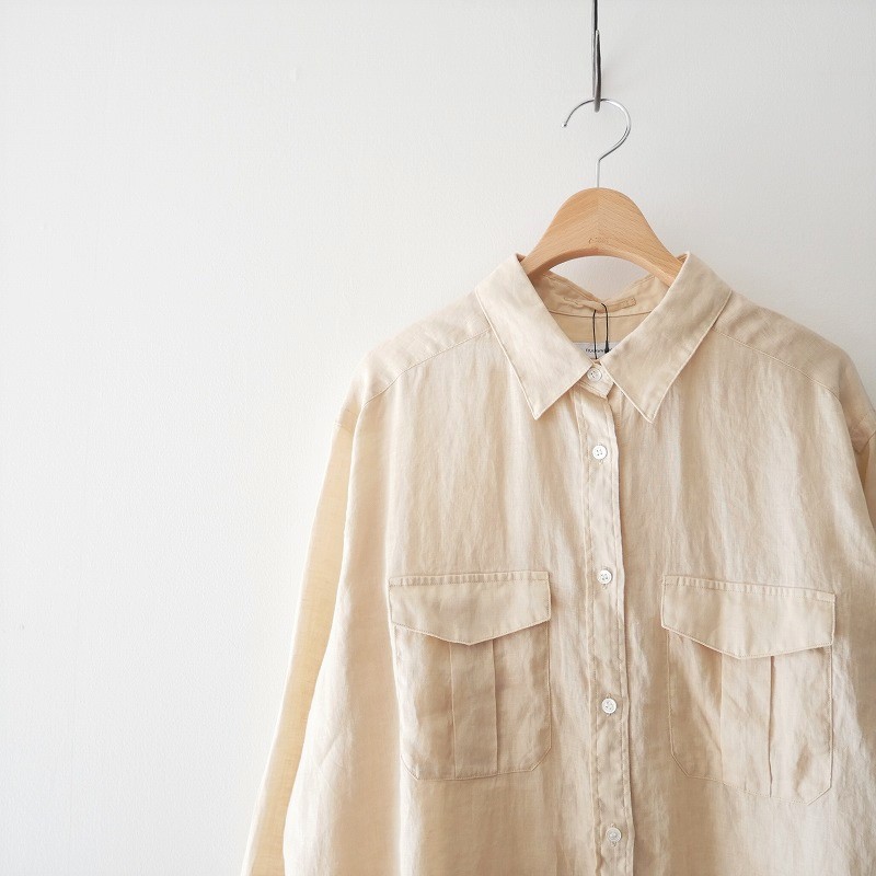 FRAMeWORK / FRENCH LINEN サイドポケットシャツ