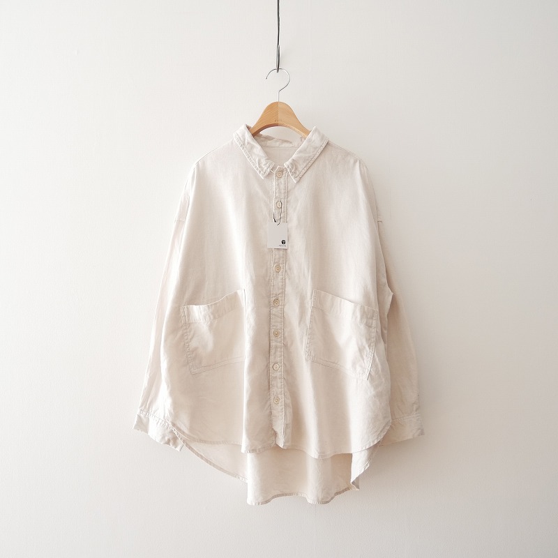 nest Robe / 【UpcycleLino】ローポケットシャツジャケット