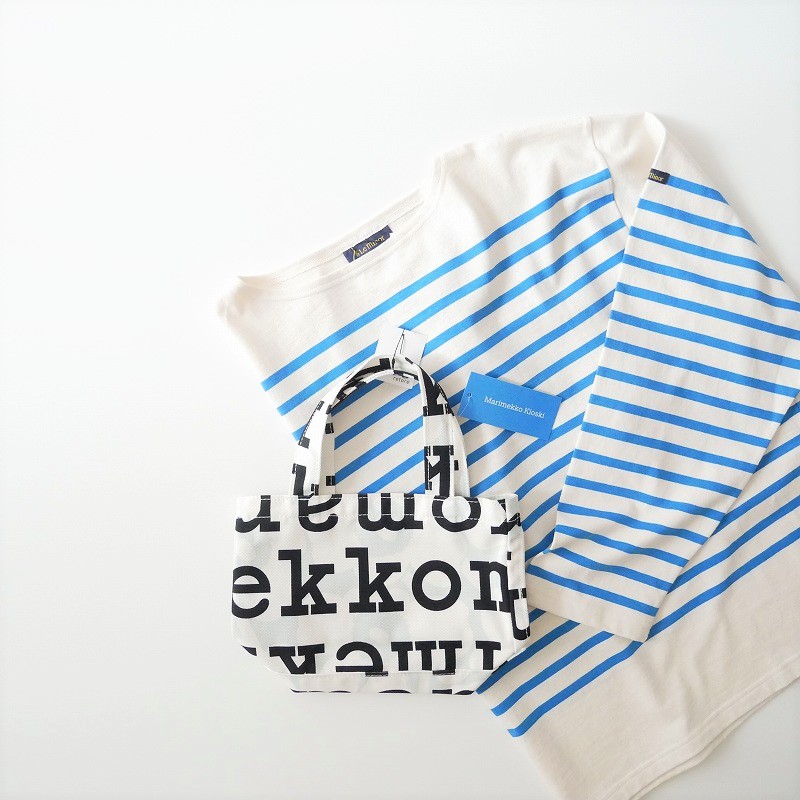 marimekko / Pieni Ahkera Unikko Logo トートバッグ