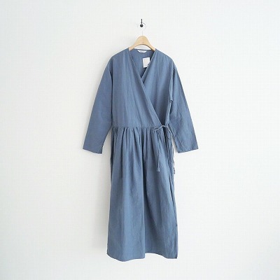 2022SS今季 未使用 TOUJOURS “Cache-coeur Robe Dress -COTTONRAMIE PAPER CLOTH