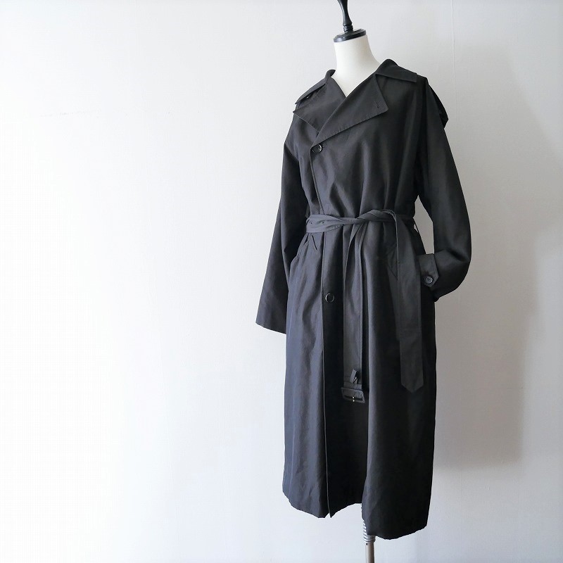 AURALEE WASHED FINX CUPRO TWILL LONG COAT