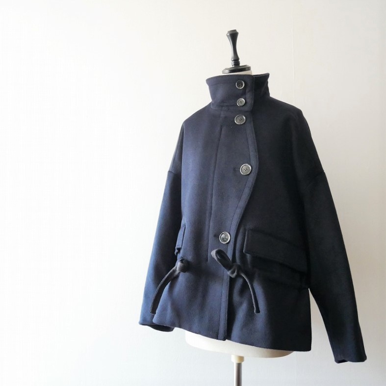 22AW今季 ENFOLD 300FA230-1920 STAND SHORT COAT