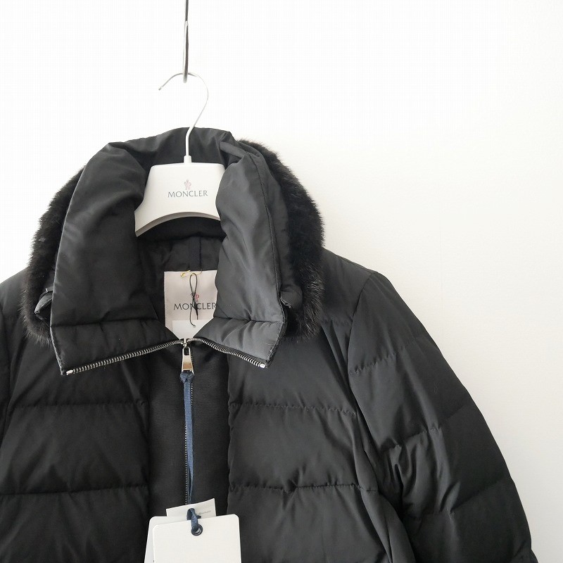 MONCLER LINOTTE ミンクファー付きダウンコート