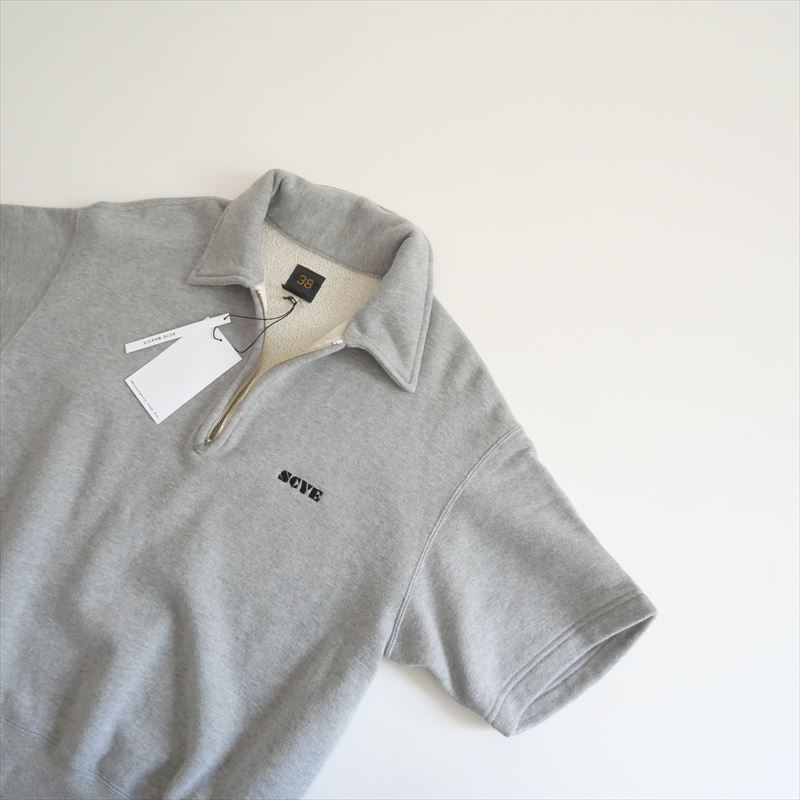【オンラインストア・買取入荷】2025SS今季 SCYE BASICS Tubelar Loop Back Terry Logo Half Zip Pullover サイベーシックス