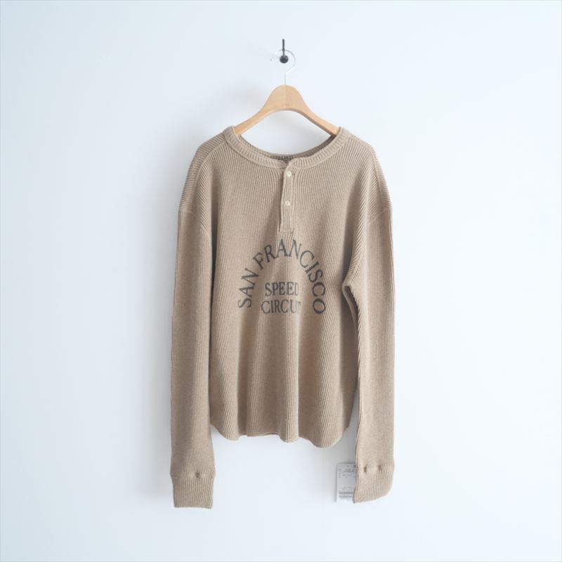 【オンラインストア・買取入荷】2024AW・人気完売品 未使用 / L’Appartement別注 GOOD GRIEF! SFSC PRINTED HENLEY NECK TOPグッドグリーフ
