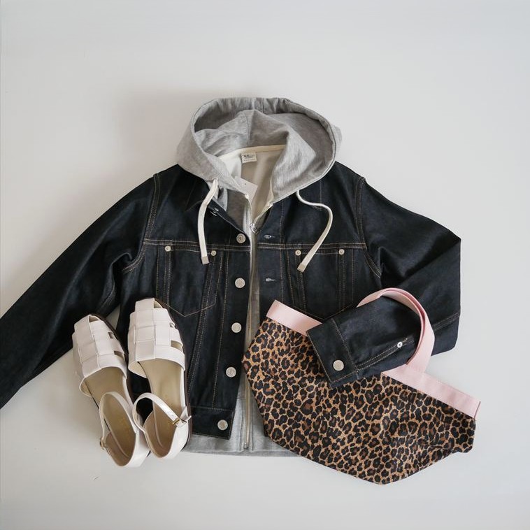 【オンラインストア・買取入荷】2023 Herve Chapelier 707FD(舟型トートM)パンサー×ドラジェ×ドラジェタグ エルベシャプリエ